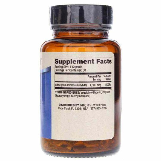 Iodine (from potassium iodide) 1500 Mcg, DRM